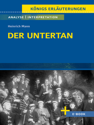 cover image of Der Untertan von Heinrich Mann--Textanalyse und Interpretation